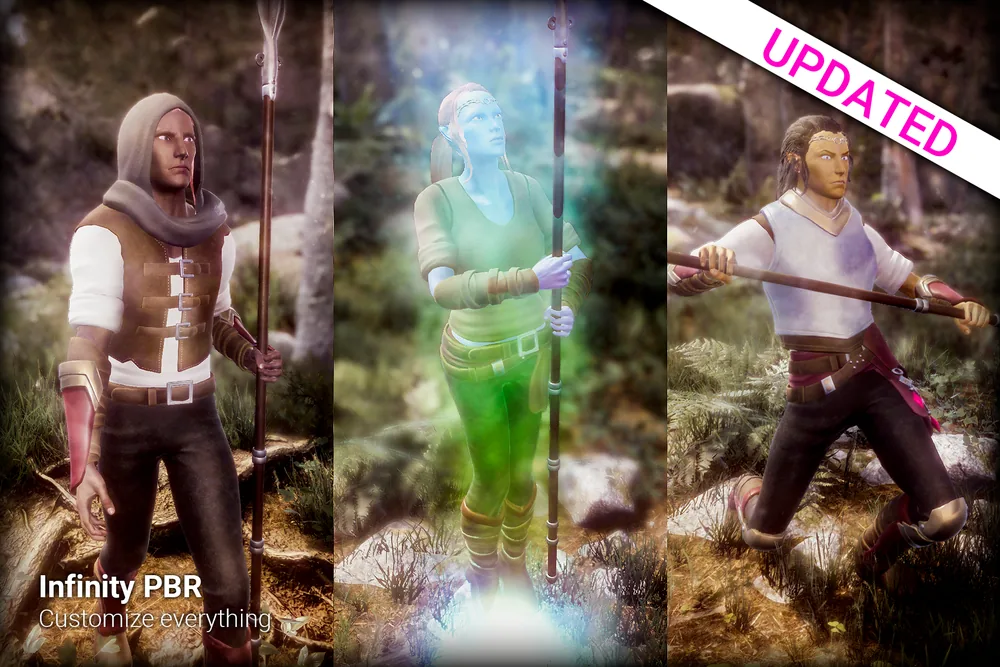 Elf & Human Characters Small Wardrobe Update