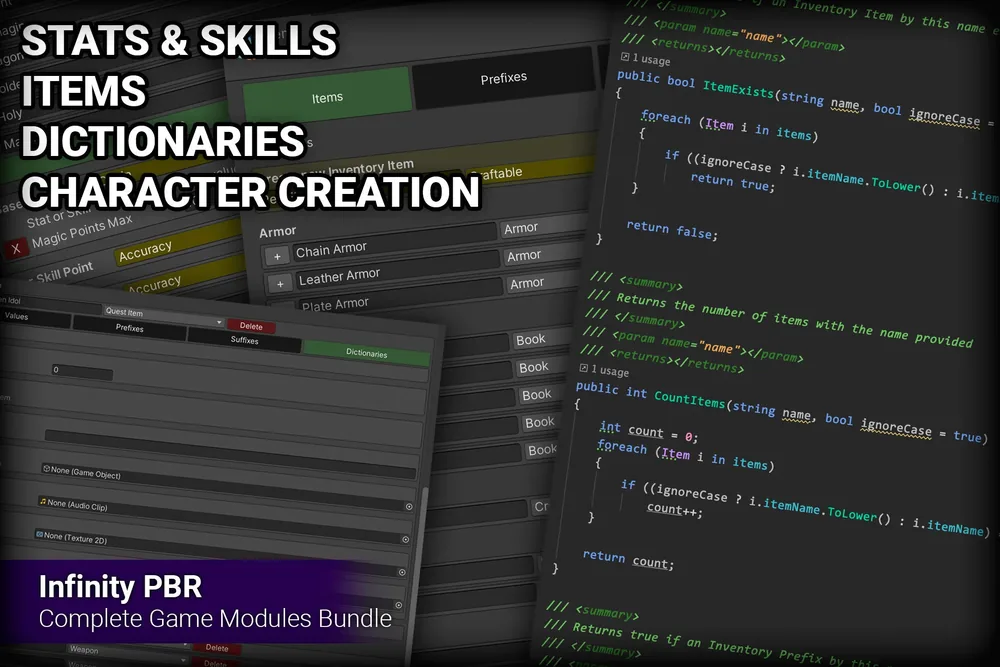 Game Modules - Items, Dictionaries, and Bundle
