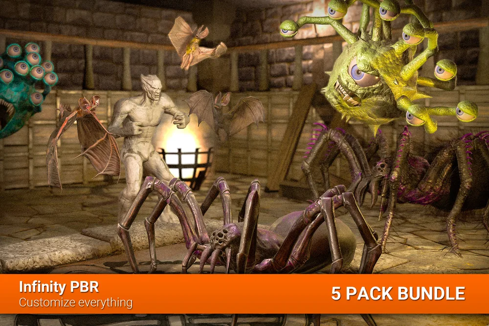 RPG Fantasy Monster Bundle #4 – 4 Horror Fantasy RPG Characters