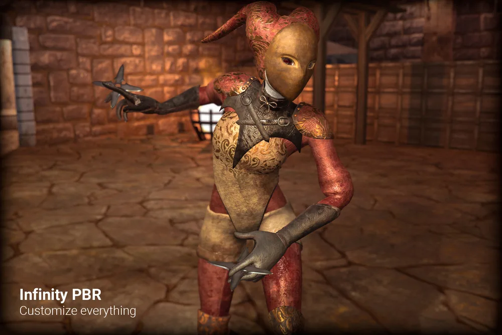 Harlequin Horror Character
