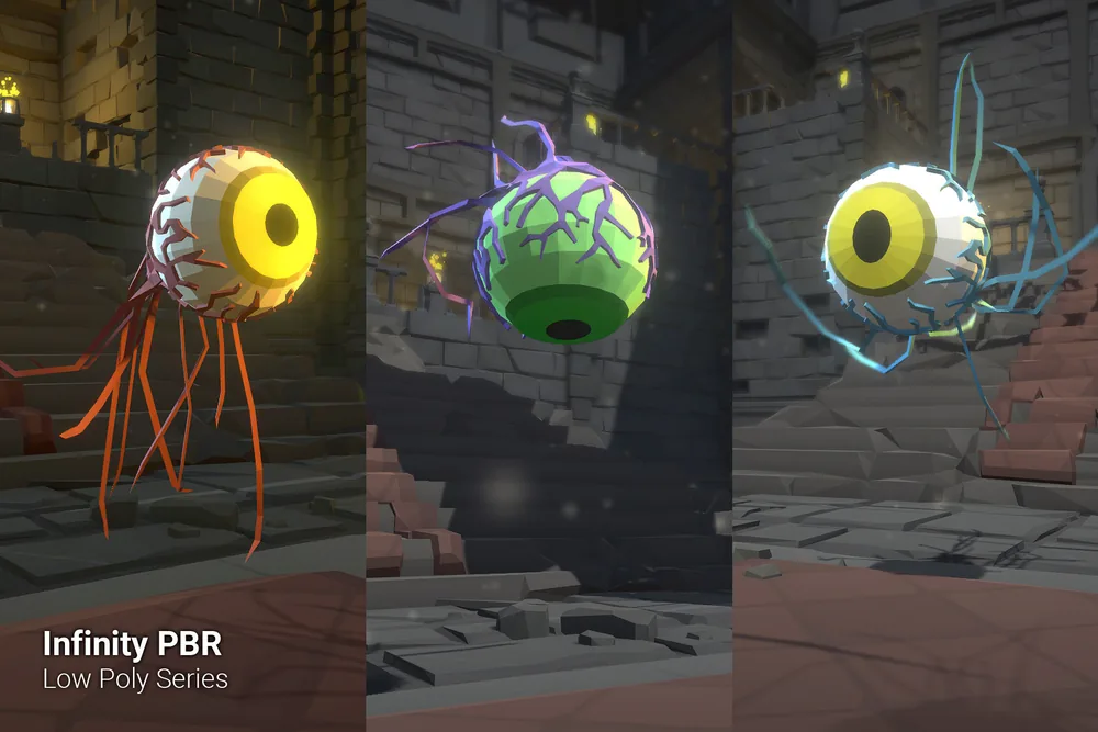 Low Poly Character – Flying Eye
