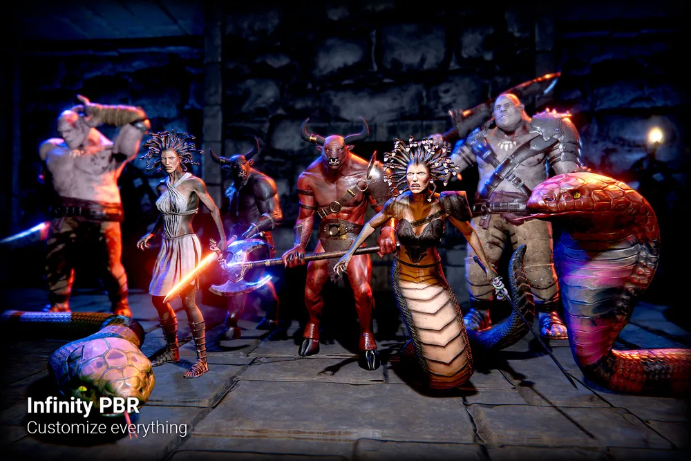RPG Fantasy Monster Bundle #6 – 4 RPG / Fantasy Characters