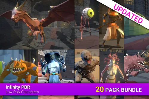 Low Poly Monster Bundle 1