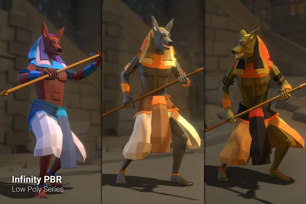 Low Poly Character – Anubis