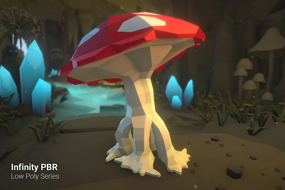 Low Poly Character – Mushroom Monster