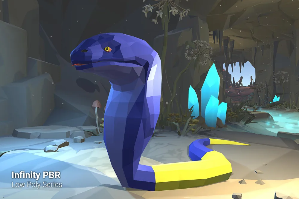 Low Poly Character – Cobra Snake