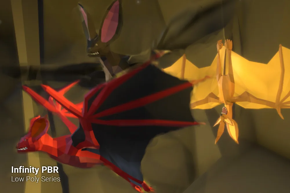 Low Poly Character – Bats