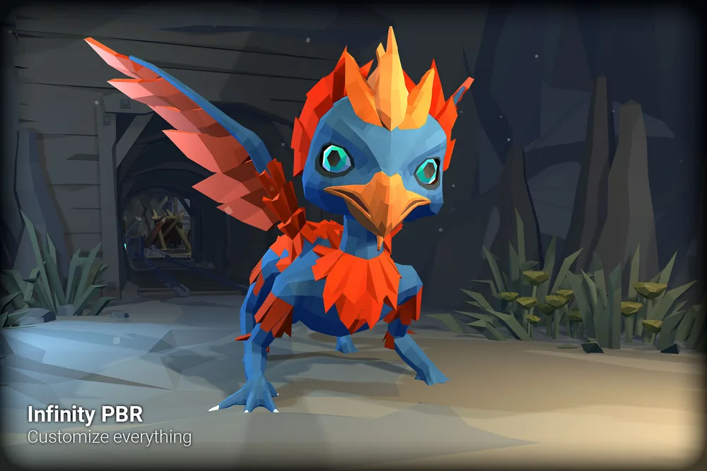 Low Poly Character – Birdy