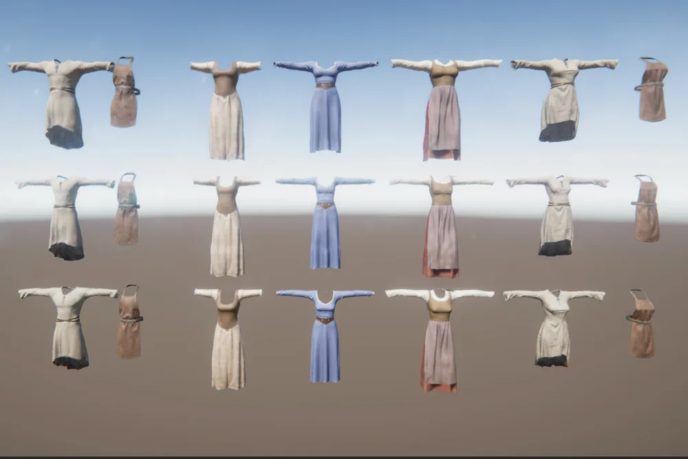 Fantasy Clothing and Wardrobe Pack 1