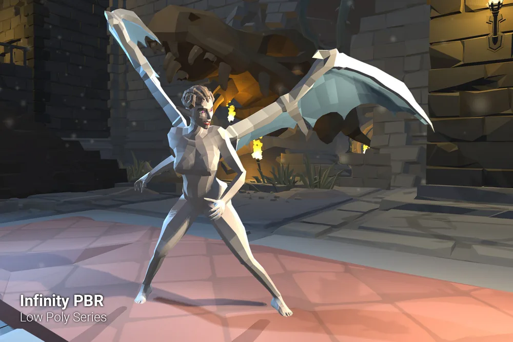 Low Poly Character – Demoness