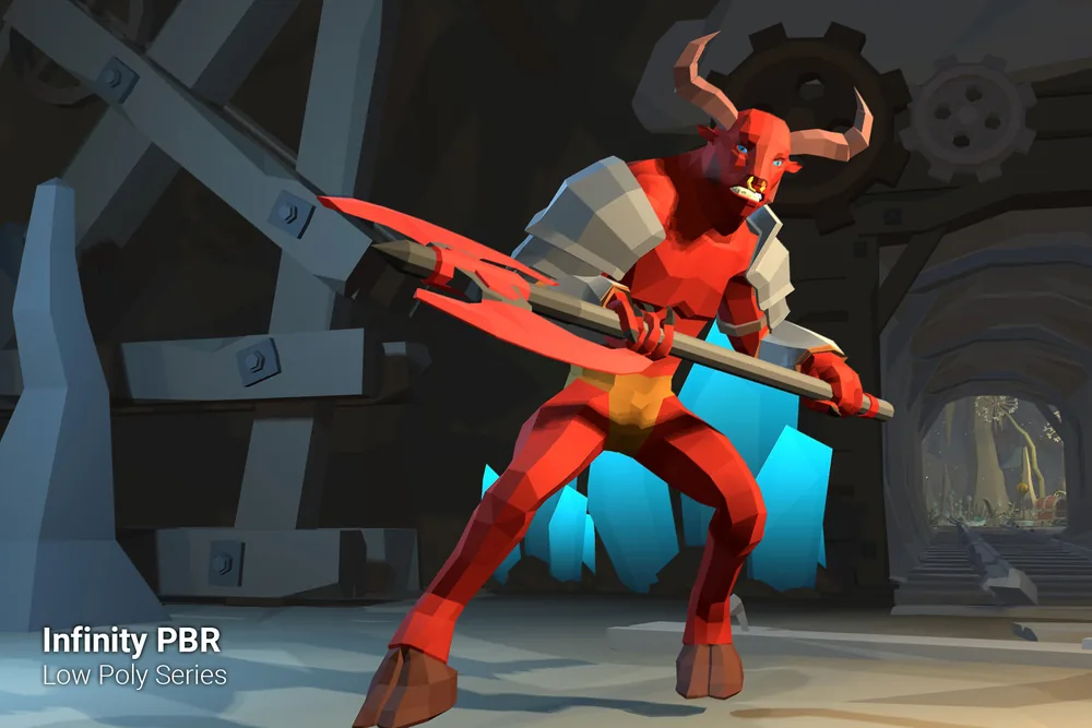 Low Poly Character – Minotaur