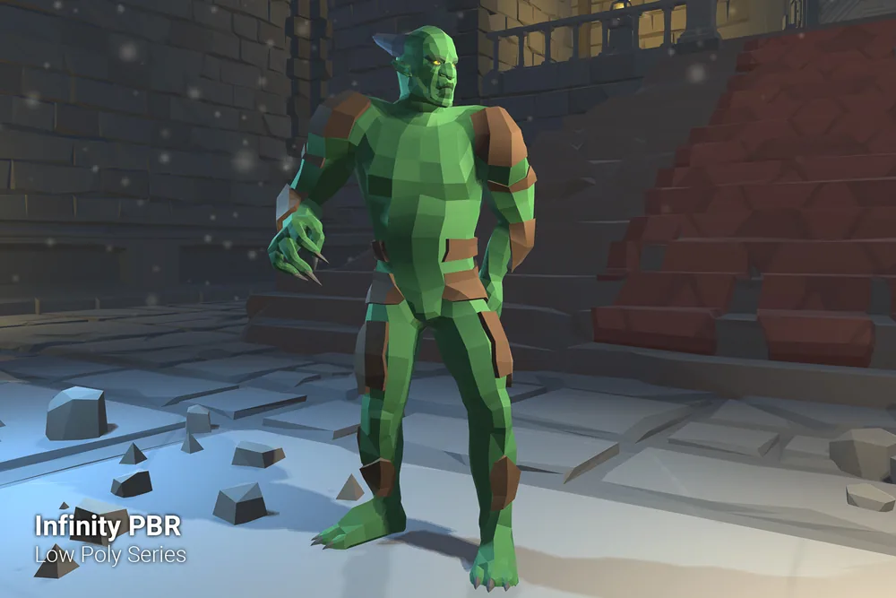 Low Poly Character – Golem