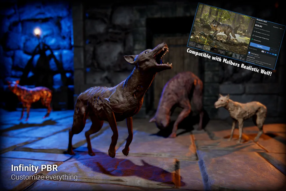 Demon Dog – Fantasy RPG Wolf Character